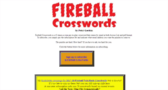 Desktop Screenshot of fireballcrosswords.com